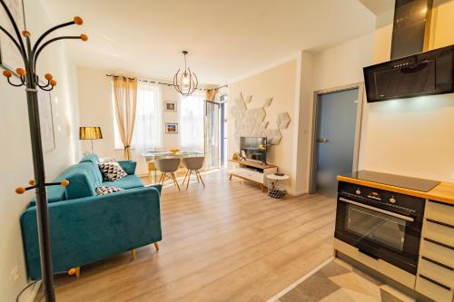 Kuchyňa alebo kuchynka v ubytovaní Apartament przy Wyspie Młyńskiej