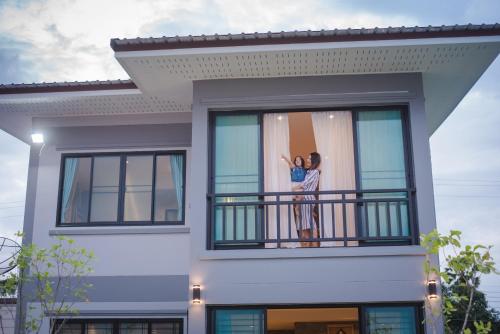 Μπαλκόνι ή βεράντα στο Riverview Loft house