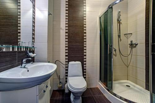 Kylpyhuone majoituspaikassa Hotel "Piast"
