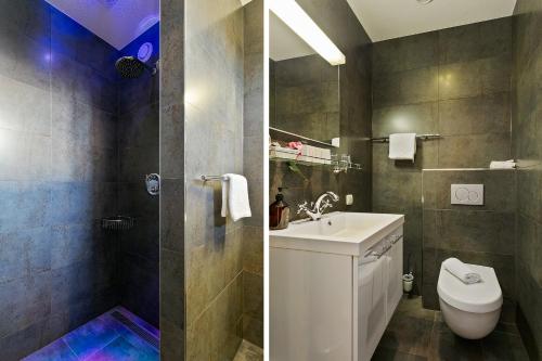 Ванная комната в Hotel Garni Villa Arrisja