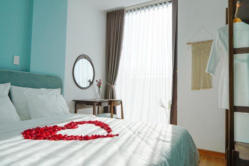 Phuong Tran Apartment and Hotelにあるベッド