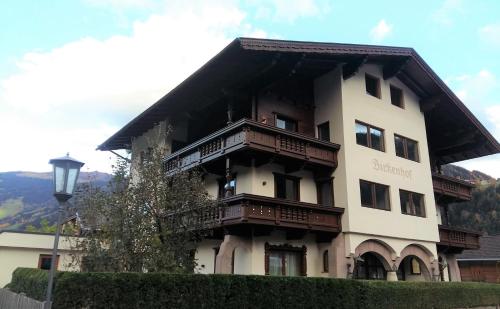 a building with balconies on the side of it at Birkenhof in Zell am Ziller