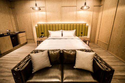 Ένα ή περισσότερα κρεβάτια σε δωμάτιο στο Kumotsuki Motel