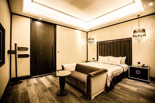 Ένα ή περισσότερα κρεβάτια σε δωμάτιο στο Kumotsuki Motel