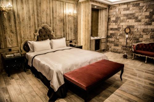 Ένα ή περισσότερα κρεβάτια σε δωμάτιο στο Kumotsuki Motel