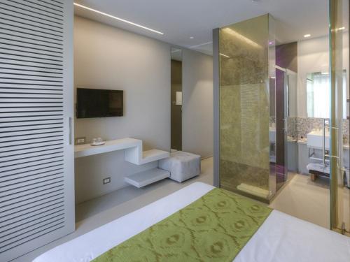 Koupelna v ubytování Hotel Nettuno