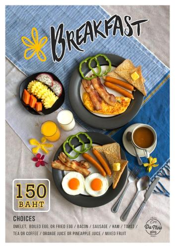 Možnosti snídaně pro hosty v ubytování Kamala Beach Residence