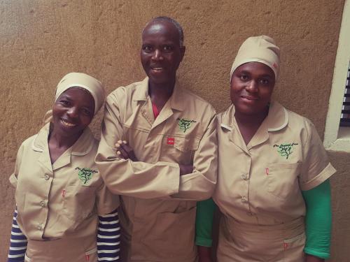 a group of three chefs posing for a picture at The Leopard Tree in Polokwane