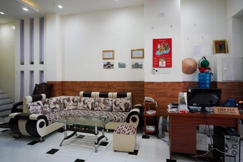 Χώρος καθιστικού στο Thanh Sang Guesthouse