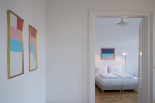 Postel nebo postele na pokoji v ubytování Hotel Am Brillantengrund