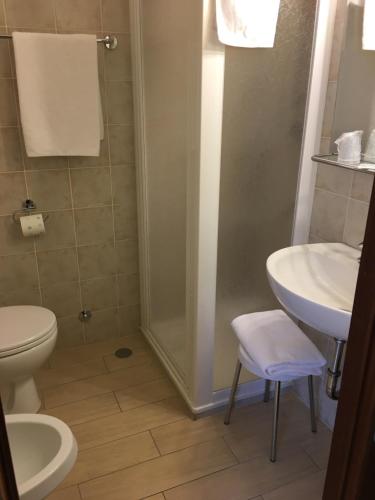 Koupelna v ubytování Hotel Vezzano