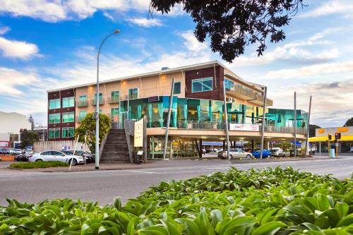 a building on the side of a street at Millennium Hotel New Plymouth, Waterfront in New Plymouth