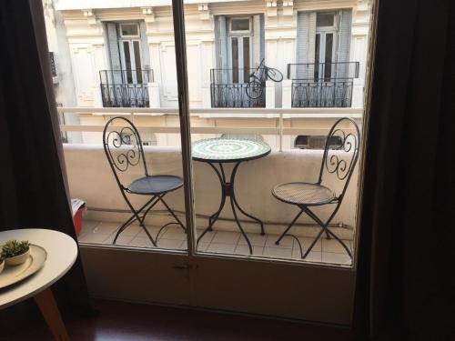 Balkoni atau teres di Casa Rosa