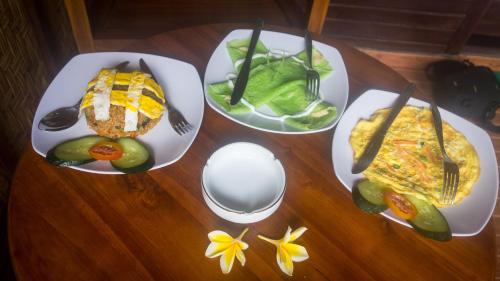 Jídlo v prázdninového areálu nebo okolí