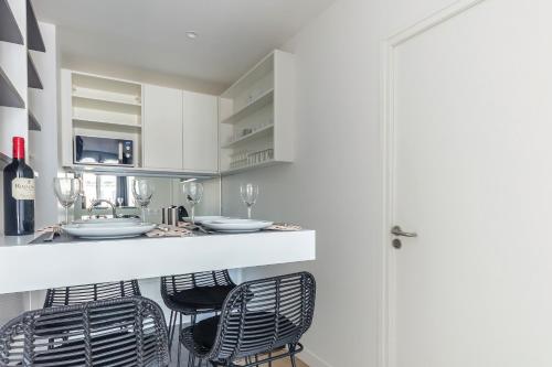 Dapur atau dapur kecil di Résidence Palais Étoile