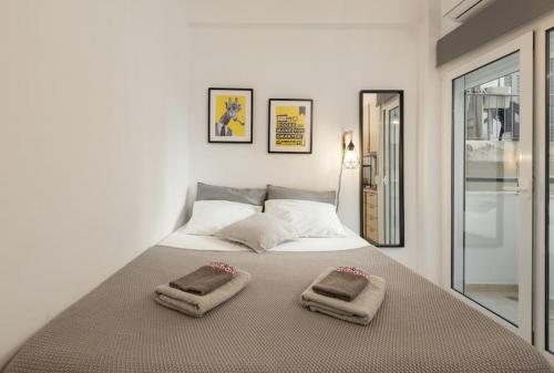 Posteľ alebo postele v izbe v ubytovaní Central Studio! Fiber WiFi, AC, Private, Self Check-in!