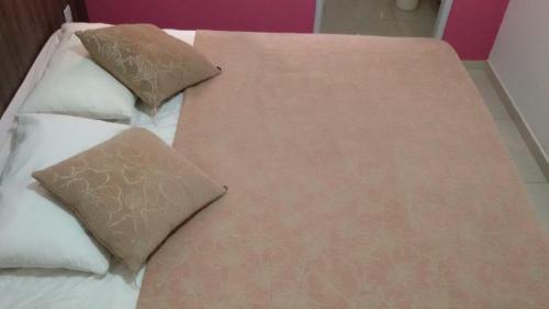 Katil atau katil-katil dalam bilik di Pousada Flat di Antoninni