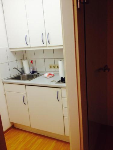 ครัวหรือมุมครัวของ Central City Apartment Würzburg