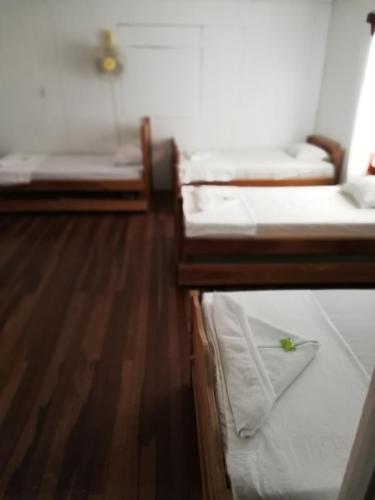 Una cama o camas en una habitación de Hostel Orozco - Costa Rica