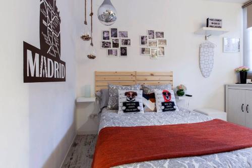 Llit o llits en una habitació de Estudio en Malasaña - Calle Tesoro