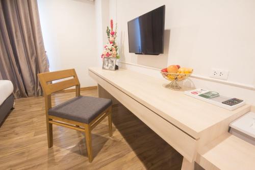 Μια τηλεόραση ή/και κέντρο ψυχαγωγίας στο Donchan Grand Hotel