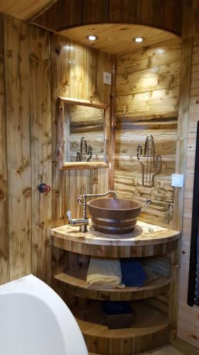 Phòng tắm tại Etangs du Moulin