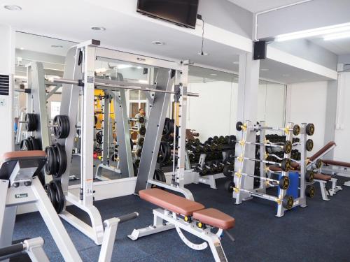 Fitness centrum a/nebo fitness zařízení v ubytování Good Room