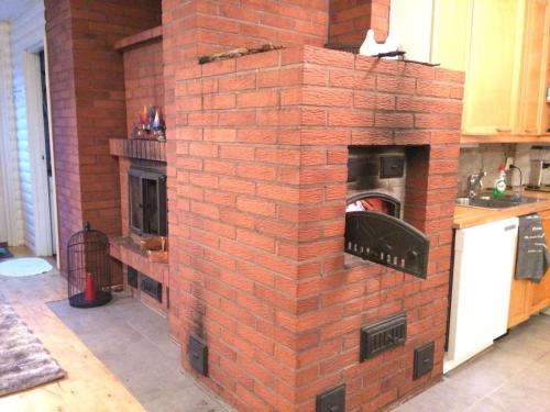 Dapur atau dapur kecil di House with private beach
