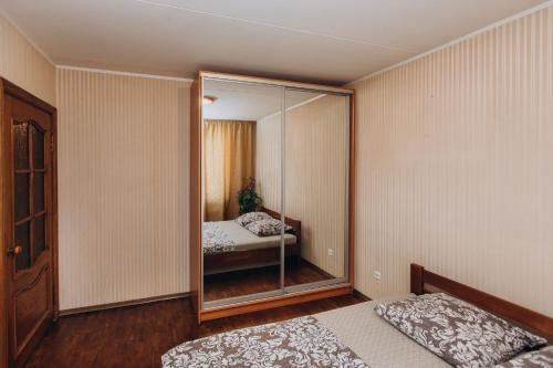 2 room apartment neer Manufaktura on Kharkovskayaにあるベッド