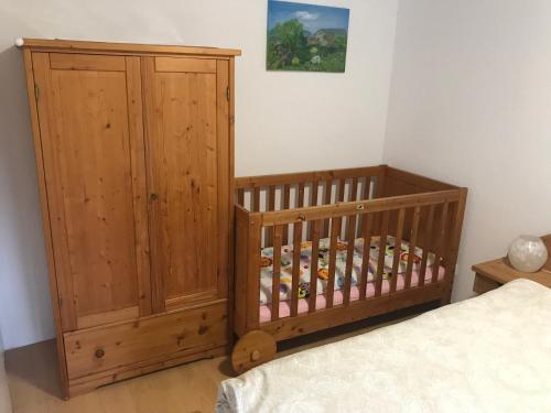Ένα ή περισσότερα κρεβάτια σε δωμάτιο στο Ferienhaus Lara
