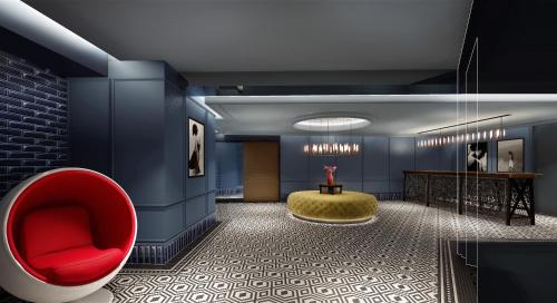 Lobbyn eller receptionsområdet på Hotel Resol Yokohama Sakuragicho