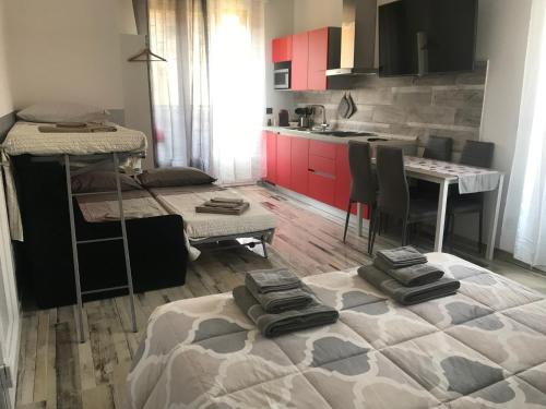 Η κουζίνα ή μικρή κουζίνα στο B&B ATTICO GALLIERA