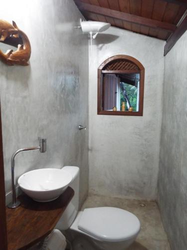 Phòng tắm tại Casa Manhapeba