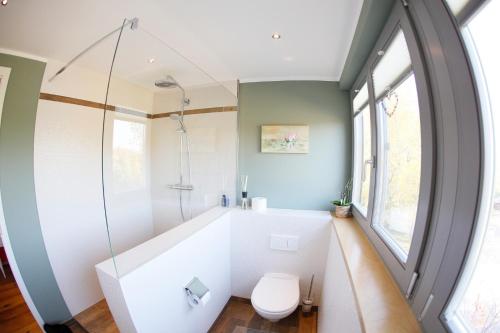 Ванная комната в Lieblingswohnung im Elbtal