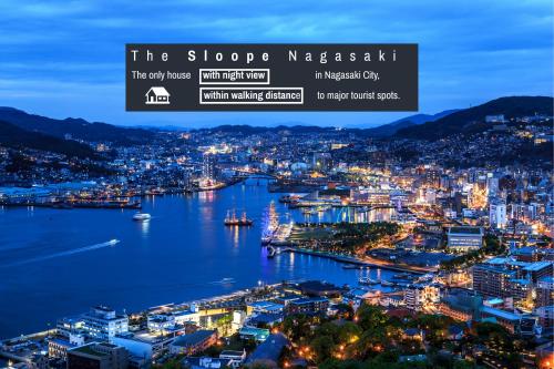 a view of the slopes magaziniki at night at The Sloope Nagasaki in Nagasaki