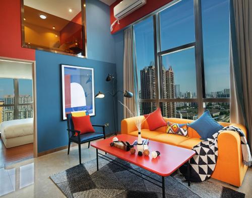 Khu vực ghế ngồi tại Royal Star Apartment(Guangzhou Central City Branch)