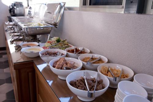 ホームステイの敷地内または近くでの食事または食べ物