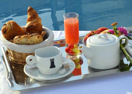
Breakfast options available to guests at Le Galion Hotel et Restaurant Canet Plage - Logis
