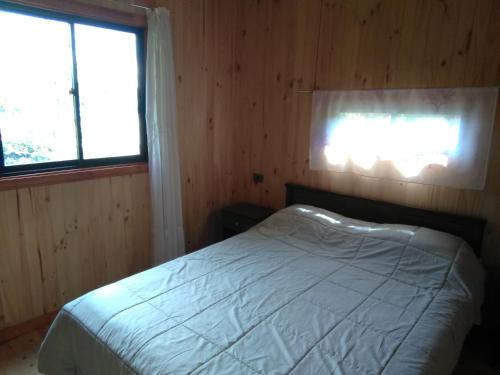 Posteľ alebo postele v izbe v ubytovaní Cabanas Valdivia - Tres Espinos - camino a Niebla