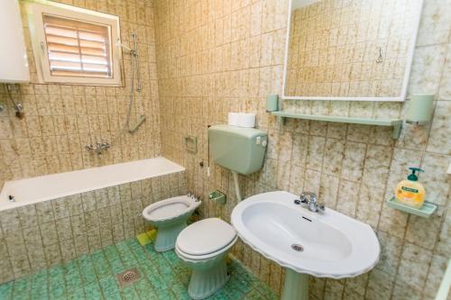 Koupelna v ubytování Apartment Smiljan
