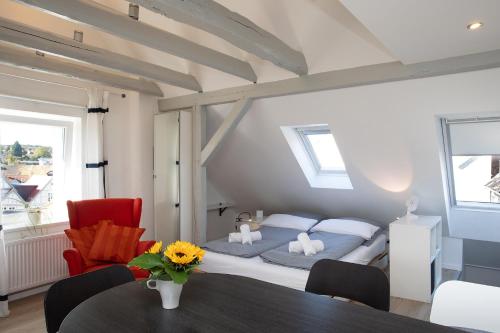 En eller flere senge i et værelse på Wertschätzer II - Unter der Wehme