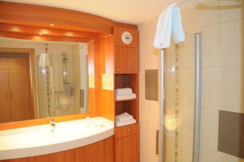 Koupelna v ubytování Hotel Cigoland
