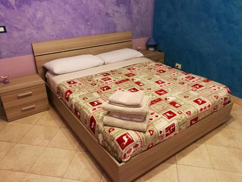 Cama o camas de una habitación en Guest House Le colline