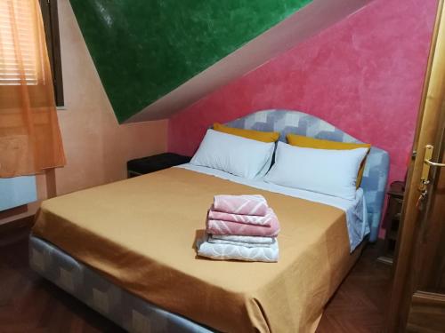 Cama o camas de una habitación en Guest House Le colline