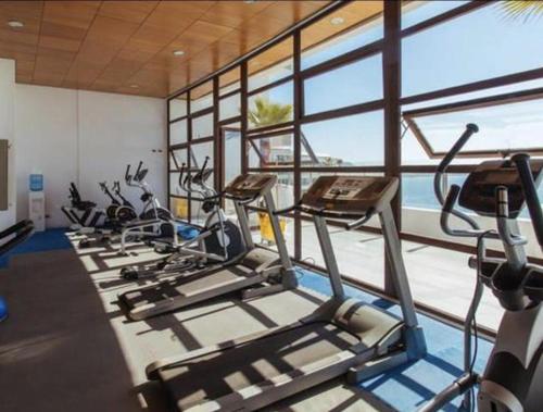 Phòng/tiện nghi tập thể dục tại Departamento Jardin del Mar La Serena