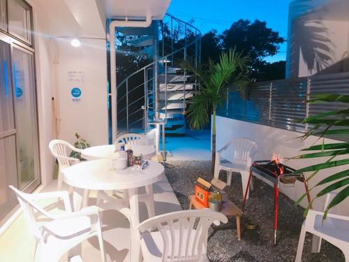 Μπαλκόνι ή βεράντα στο Hostel Mosura no Tamago