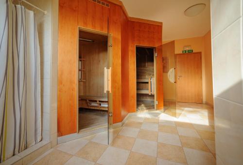 Koupelna v ubytování Hotel Harmonie