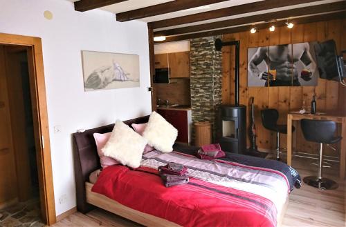 Posezení v ubytování Chalet "Chez Claudine et Charles"