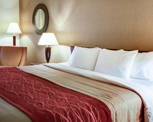 Katil atau katil-katil dalam bilik di Quality Inn Florence