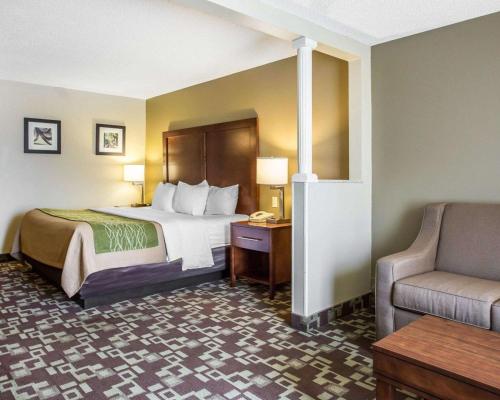 Säng eller sängar i ett rum på Comfort Inn & Suites Walterboro I-95